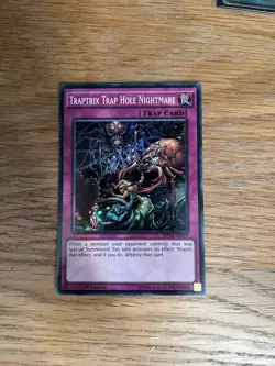 Yugioh Traptrix Trap Hole Nightmare MP14-EN110 Super Rare 1st Edition NM - Image 1