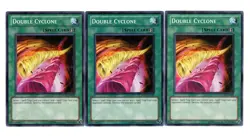 Yugioh- 3X Double Cyclone - Common - Unlimited - DP10-EN022 - Near Mint - Image 1