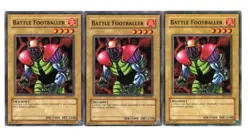 Yugioh- 3X Battle Footballer - Common - Unlimited - DCR-001 - Light Play - Image 1