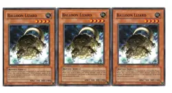 Yugioh- 3X Balloon Lizard - Common - 1st Edition - IOC-072 - Light Play - Image 1