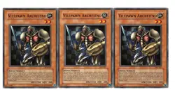 Yugioh- 3X Vilepawn Archfiend - Common - Unlimited - DCR-067 - Near Mint - Image 1