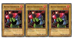 Yugioh- 3X Battle Footballer - Common - 1st Edition - DCR-001 - Light Play - Image 1