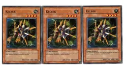 Yugioh- 3X Kelbek - Common - 1st Edition - DCR-078 - Light Play - Image 1