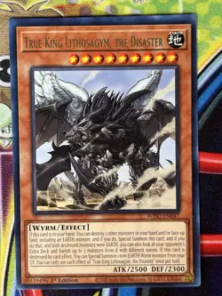 Yugioh True King Lithosagym, The Disaster WISU-EN047 Single - Image 1