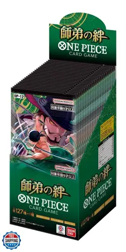BANDAI ONE Piece Card Game Master and Student Bonds (OP-12) Booster Box (Japa - Image 1