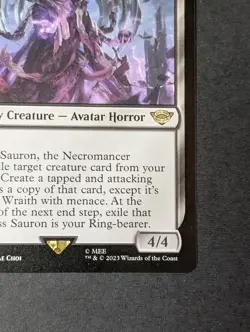 MTG - 1x Sauron the Necromancer - Lord of the Rings Tales of Middle Earth NM - Image 4