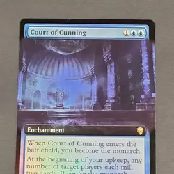 MTG - 1x Court of Cunning - Commander Legends - NM Extended Art Foil - Magic 633 - Image 5