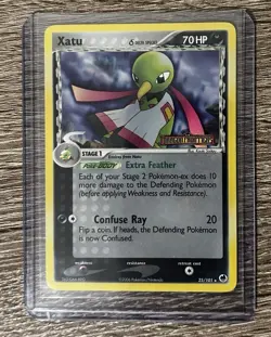 Xatu Delta Species 25/101 Reverse Holo Stamped EX Dragon Frontiers Pokemon Card - Image 2