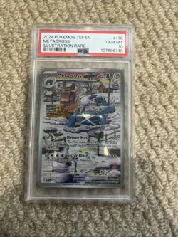 Pokemon TCG Metagross PSA 10 Temporal Forces Illustration Rare Card 178/162 - Image 1
