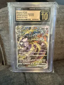 CGC 10 PRISTINE Mewtwo VSTAR 221/172 SPECIAL ART RARE Japanese Pokemon Card 068 - Image 1