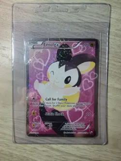 Emolga RC23/RC25 Full Art Radient Collection Pokemon Card - DAMAGED - HP - - Image 1
