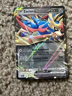 Zacian ex SVP198 - 198 Scarlet & Violet Promo Holo Pokemon Card - LP - Image 1