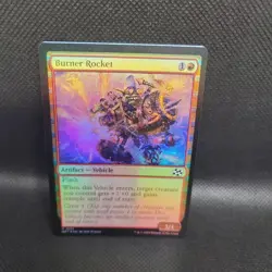 Magic the Gathering Error Card Burner Rocket Foil Rare MTG Mistake Faulty Card - Image 1