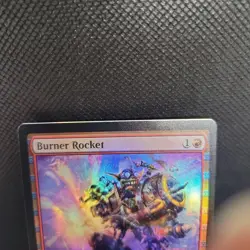 Magic the Gathering Error Card Burner Rocket Foil Rare MTG Mistake Faulty Card - Image 2