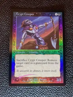 MTG Crypt Creeper Foil Error Card Odyssey Version English - Image 1