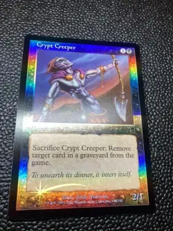 MTG Crypt Creeper Foil Error Card Odyssey Version English - Image 2