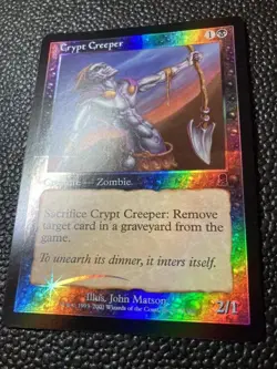 MTG Crypt Creeper Foil Error Card Odyssey Version English - Image 3