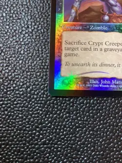 MTG Crypt Creeper Foil Error Card Odyssey Version English - Image 4