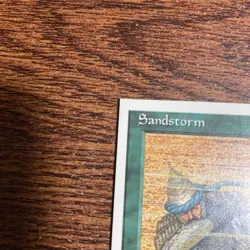 4Ed Error Card Sandstorm MTG Square Cut Used - Image 4