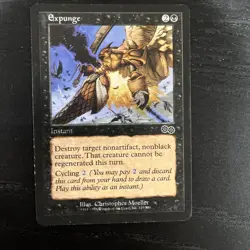 Magic The Gathering Error Ink Stain Card Set of 2 Used - Image 4