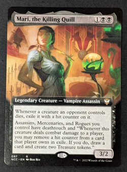 MTG - 1x Mari the Killing Quill Commander Streets of New Capenna NM Extended Art - Image 1