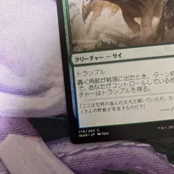 War Error Card Throbbing Horned Beast MTG Day Light Prisoner Used - Image 5