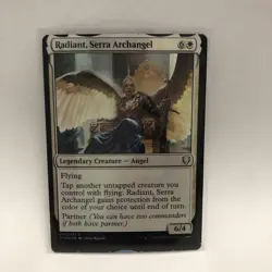 SerahS Archangel Radiant Foil Card MTG Error English Legends Commander - Image 1