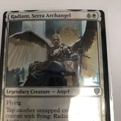 SerahS Archangel Radiant Foil Card MTG Error English Legends Commander - Image 3