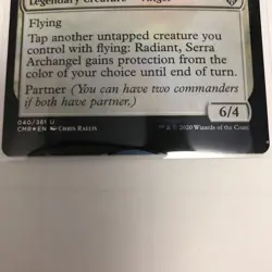 SerahS Archangel Radiant Foil Card MTG Error English Legends Commander - Image 4