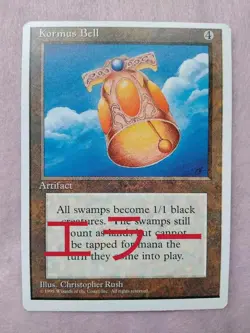Kormus Bell MTG Error Card Rare Collectible Card Playable Condition - Image 1