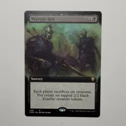 MTG - 1x Necrotic Hex - Commander Legends - NM - Extended Art - Magic Rare Black - Image 2