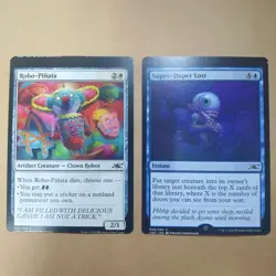 MTG Unfinity Error Card Miscut Robo Pinata Play Condition - Image 1