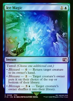 MTG Final Fantasy FFX Ice Magic Foil 0056 Common Instant Blue Card FIN 1U TCG - Image 1