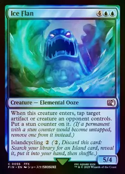 MTG Magic the Gathering Ice Flan (55/764) Final Fantasy NM FOIL - Image 1