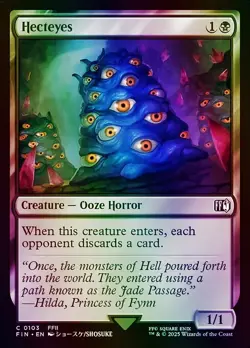 MTG Magic the Gathering Hecteyes (103/764) Final Fantasy NM FOIL - Image 1