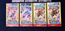 Pokemon XY BREAKthrough Mini 3-card booster Pack - Lot of 4 - Image 1