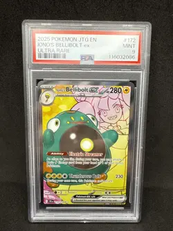 2025 Pokemon JTG EN - Iono's Bellibolt ex - Ultra Rare - 172/159 - PSA 9 - Image 1