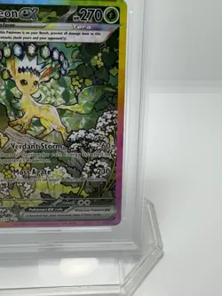 2025 POKEMON PRE EN-PRISMATIC EVOLUTIONS SIR #144 LEAFEON EX PSA 10 - Image 3