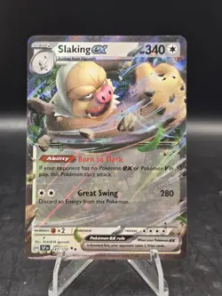 Pokemon TCG Slaking ex 147/191 Sv08: Surging Sparks Double Rare Holo NM - Image 1