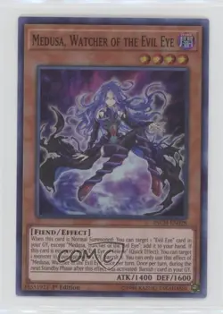 Medusa Watcher of the Evil Eye 1st Ed. YuGiOh The Infinity Chasers #INCH-EN028 - Image 1