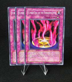 Yugioh! x3 Playset Cursed Seal of the Forbidden Spell Mixed Set IOC DR2 NM - Image 1