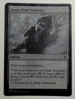 MTG - 1x Scour from Existance - Battle for Zendikar - LP Foil - Magic - #13 2010 - Image 1