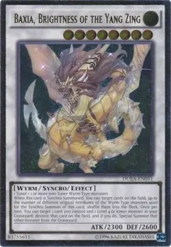 Yugioh! MP Baxia, Brightness of the Yang Zing - DUEA-EN051 - Ultimate Rare - Unl - Image 1