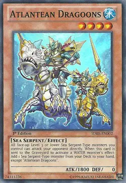 Yugioh! MP Atlantean Dragoons - SDRE-EN002 - Super Rare - 1st Edition Moderately - Image 1
