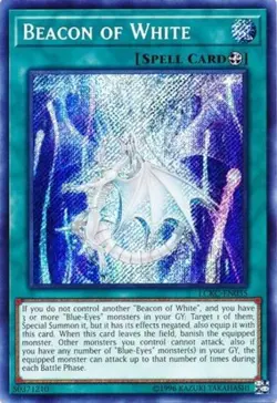 Yugioh! MP Beacon of White - LCKC-EN035 - Secret Rare - Unlimited Edition Modera - Image 1