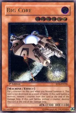 Yugioh! MP Big Core - RDS-EN030 - Ultimate Rare - 1st Edition Moderately Played, - Image 1