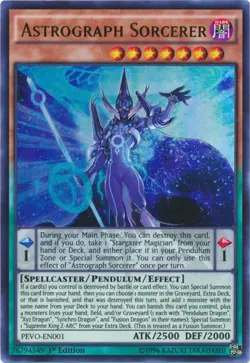 Yugioh! MP Astrograph Sorcerer - PEVO-EN001 - Ultra Rare - 1st Edition Moderatel - Image 1