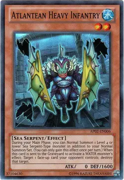 Yugioh! MP Atlantean Heavy Infantry - AP02-EN006 - Super Rare - Unlimited Modera - Image 1