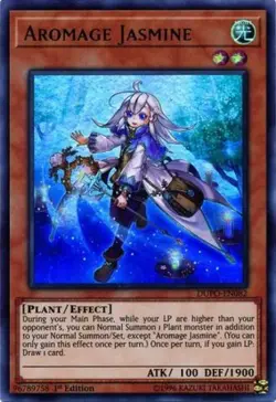 Yugioh! MP Aromage Jasmine - DUPO-EN082 - Ultra Rare - 1st Edition Moderately Pl - Image 1