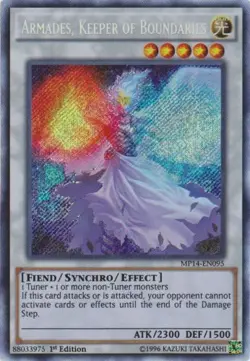 Yugioh! MP Armades, Keeper of Boundaries - MP14-EN095 - Secret Rare - 1st Editio - Image 1